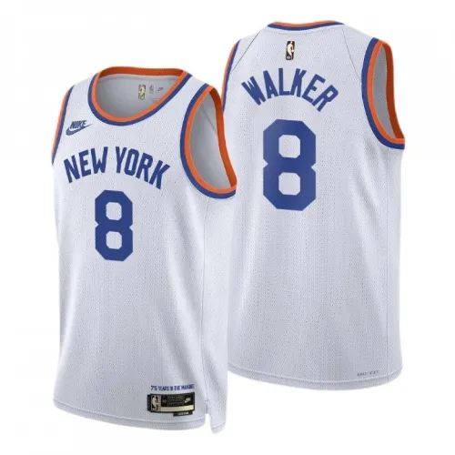 New York Knicks Kemba Walker #8 Weiß 2021/22 Swingman-Trikot für Herren – Classic Edition