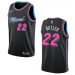 Men’s Miami Heat Jimmy Butler #22 Black 19-20 Swingman Jersey – City Edition