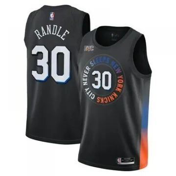 Men's New York Knicks Julius Randle #30 Black 2020/21 Swingman Jersey - City Edition