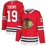 Men's Chicago Blackhawks Jonathan Toews #19 adidas Red Premium Player Jersey
