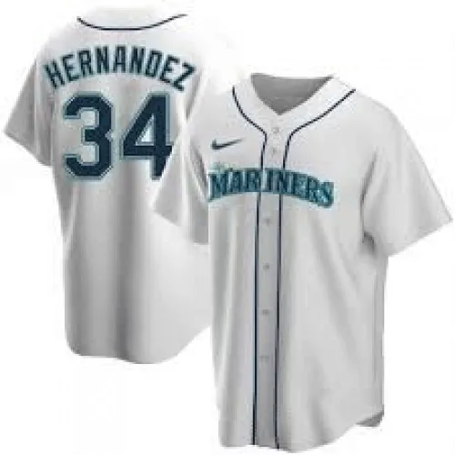 Maglia Seattle Mariners Félix Hernández #34 Nike bianca Home 2020 Uomo