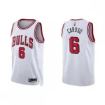 Camiseta Swingman Hombre Chicago Bulls Alex Caruso #6 White 2021/22 Diamond - Edición Icon Men's Chicago Bulls Alex Caruso #6 White 2021/22 Diamond Swingman Jersey - Icon Edition
