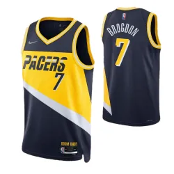 Men's Indiana Pacers Malcolm Brogdon #7 Nike Navy 2021/22 Swingman NBA Jersey - City Edition - product photo Men's Indiana Pacers Malcolm Brogdon #7 Nike Navy 2021/22 Swingman NBA Jersey - City Edition product image