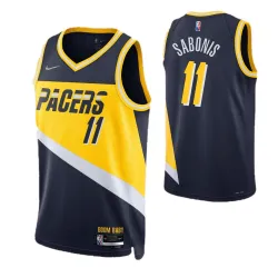 Men's Indiana Pacers Domantas Sabonis #11 Nike Navy 2021/22 Swingman NBA Jersey - City Edition - product photo Men's Indiana Pacers Domantas Sabonis #11 Nike Navy 2021/22 Swingman NBA Jersey - City Edition product image