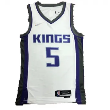 Men's Sacramento Kings De'Aaron Fox #5 White 2021/22 Swingman Jersey - Association Edition