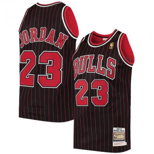 Maglia Uomo Chicago Bulls Michael Jordan #23 Nero 1996/97 Hardwood Classics Swingman