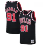 Herren Chicago Bulls Dennis Rodman #91 Throwback Schwarz 97-98 Hardwood Classics Swingman Jersey Men’s Chicago Bulls Dennis Rodman #91 Throwback Black 97-98 Hardwood Classics Swingman Jersey