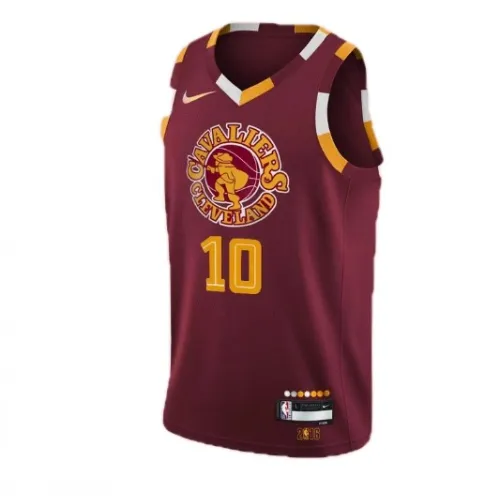 Cleveland Cavaliers heren-shirt Darius Garland #10 Nike Wine 2021/22 Swingman NBA-shirt – City Edition