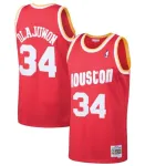 Heren Houston Rockets Hakeem Olajuwon Throwback Rood 1993-94 Hardwood Classics Swingman Jersey Men's Houston Rockets Hakeem Olajuwon Throwback Red 1993-94 Hardwood Classics Swingman Jersey