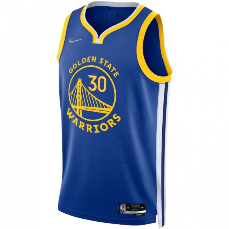 Men’s Golden State Warriors Stephen Curry #30 Nike Royal 21/22 Swingman Jersey -Icon Edition