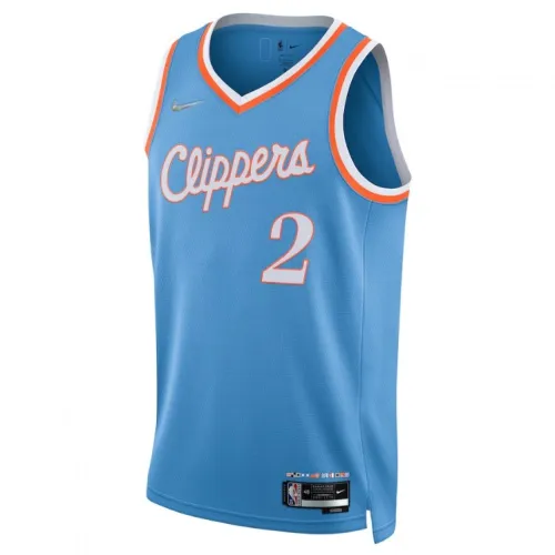 Men’s Los Angeles Clippers Kawhi Leonard #2 Nike Blue 2021 Diamond Swingman Jersey – City Edition