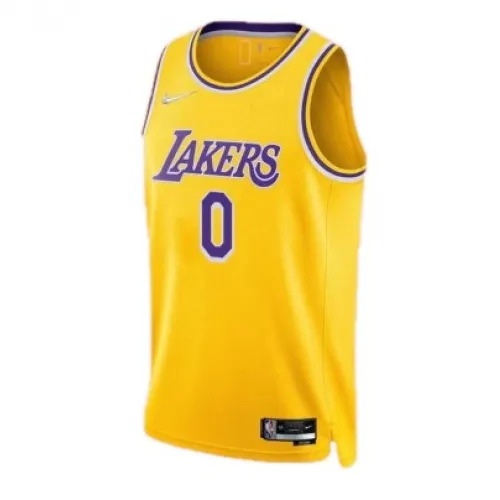 Los Angeles Lakers heren-shirt Russell Westbrook #0 Nike Gold 2021/22 Swingman – Icon Edition