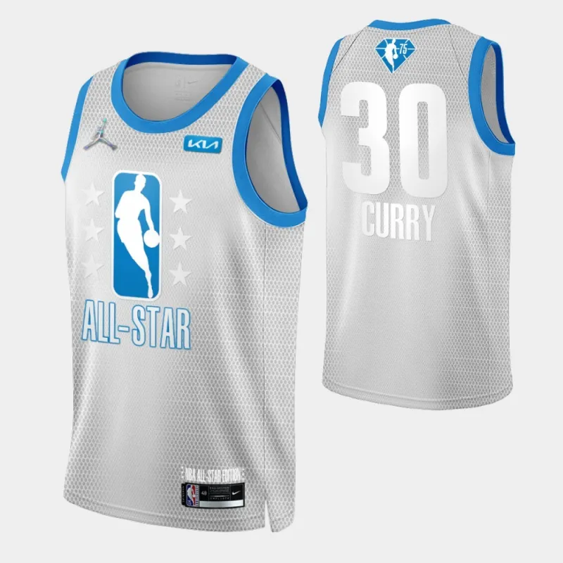 Camisa Swingman Stephen Curry #30 Cinza Masculina para o Jogo das Estrelas de 2022