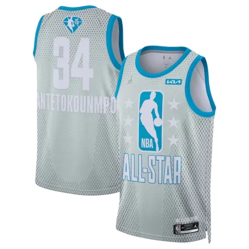 Men's Giannis Antetokounmpo #34 Gray 2022 All-Star Game Swingman Jersey