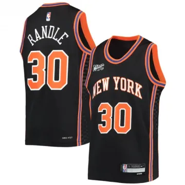 Men's New York Knicks Julius Randle #30 Black 2021/22 Swingman Jersey - City Edition