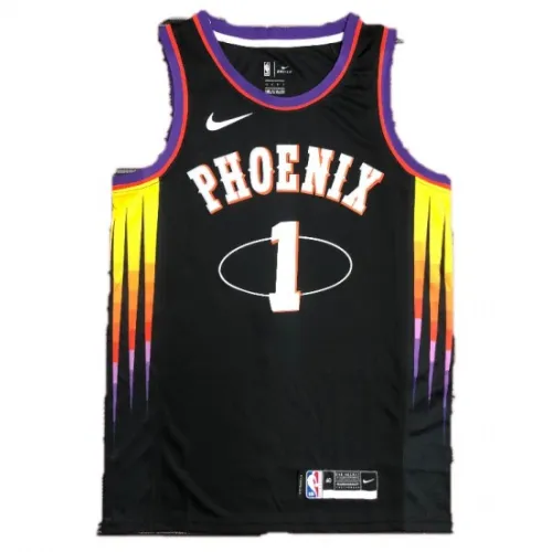 Phoenix Suns Devin Booker #1 Nike Herren-Swingman-NBA-Trikot 2021/22 – Schwarz – Mixtape Edition