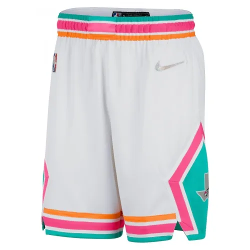 Men’s San Antonio Spurs White 2021/22 Swingman Shorts – City Edition