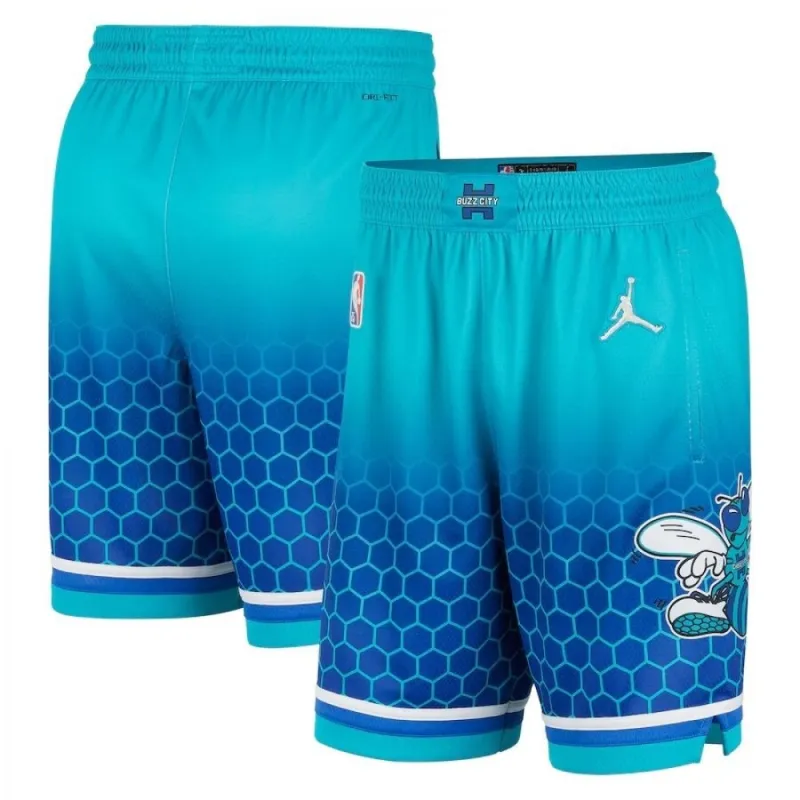 Men’s Charlotte Hornets Nike Green 2021/22 Swingman Shorts – City Edition