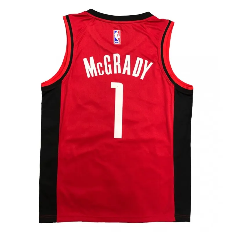 Men's Houston Rockets Tracy McGrady #1 Red Swingman Jersey - Icon Edition