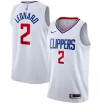 Camisa Swingman masculina dos LA Clippers, Kawhi Leonard #2, branca, 19-20 – Edição Association Men’s LA Clippers Kawhi Leonard #2 White 19-20 Swingman Jersey – Association Edition