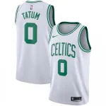 Camiseta blanca Swingman #0 de Jayson Tatum de los Boston Celtics para hombre - Edición Icon Men’s Boston Celtics Jayson Tatum #0 White Swingman Jersey – Icon Edition