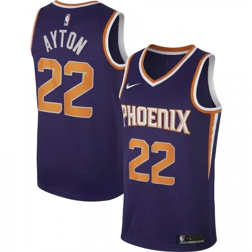 Camiseta Swingman de los Phoenix Suns para hombre, DeAndre Ayton #22, Nike, morada, temporada 2020/21 - Edición Icon