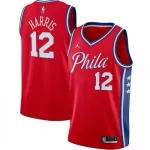 Heren Philadelphia 76ers Tobias Harris #12 Jordan Red 2020/21 Swingman Jersey - Statement Editie Men’s Philadelphia 76ers Tobias Harris #12 Jordan Red 2020/21 Swingman Jersey – Statement Edition