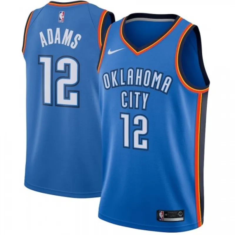 Oklahoma City Thunder Herren-Trikot Steven Adams #12, blau, Swingman-Stil – Icon Edition