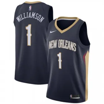 Men's New Orleans Pelicans Zion Williamson #1 Navy 2020/21 Swingman Jersey - Icon Edition