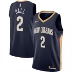 New Orleans Pelicans Lonzo Ball #2 marineblauw 2020/21 Swingman-shirt voor heren – Icon Edition Men’s New Orleans Pelicans Lonzo Ball #2 Navy 2020/21 Swingman Jersey – Icon Edition