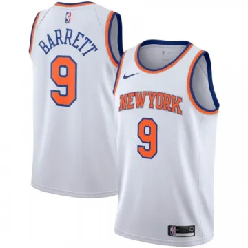 Men's New York Knicks RJ Barrett #9 White 2019/20 Swingman Jersey - Association Edition