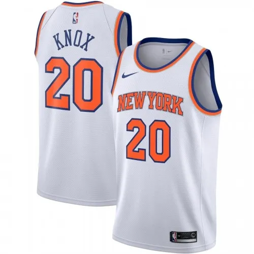 Nike Swingman-shirt voor heren van de New York Knicks, Kevin Knox #20, wit, seizoen 2019/20 – Association Edition