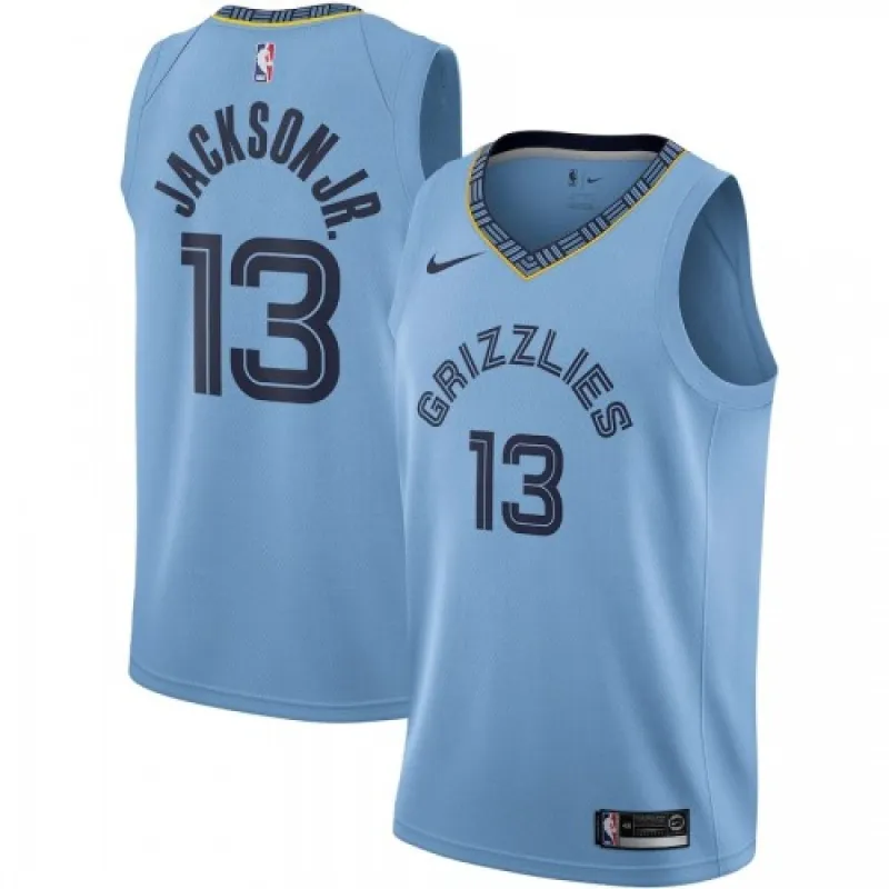Men’s Memphis Grizzlies Jaren Jackson Jr. #13 Nike Blue 19/20 Swingman Jersey – Statement Edition