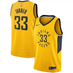 Men's Indiana Pacers Myles Turner #33 Nike Gold Replica Swingman Jersey - Statement Edition - product photo Men's Indiana Pacers Myles Turner #33 Nike Gold Replica Swingman Jersey - Statement Edition product image