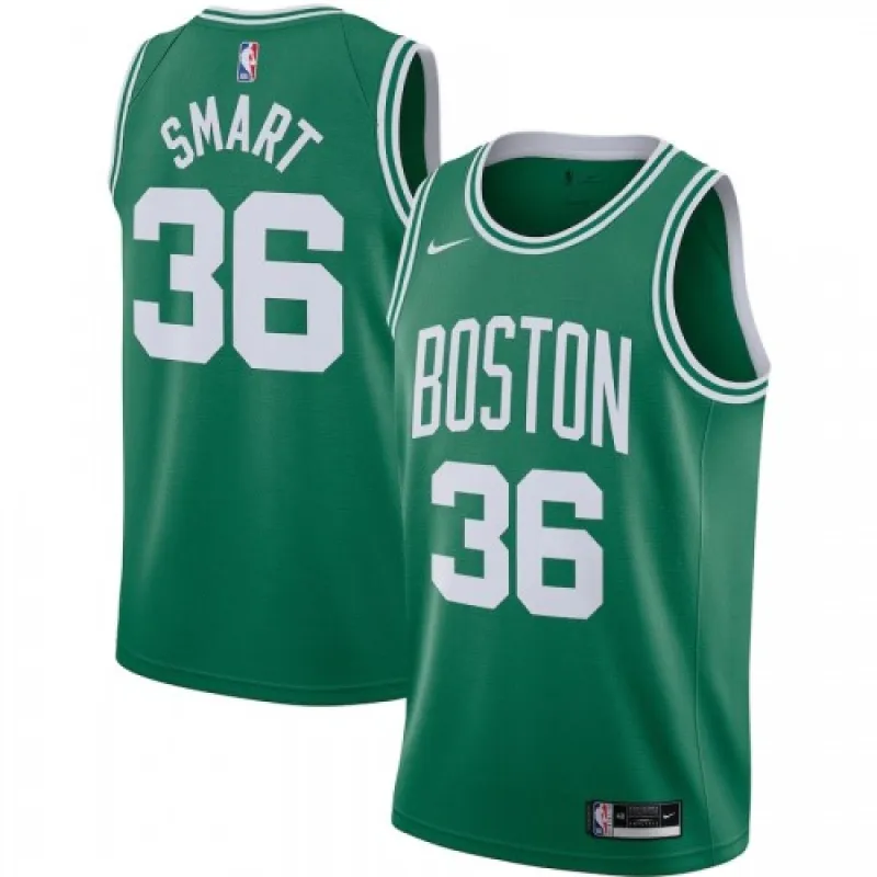 Boston Celtics heren-shirt Marcus Smart #36 Nike Kelly Green 2020/21 Swingman – Icon Edition