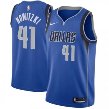 Men's Dallas Mavericks Dirk Nowitzki #41 Royal Swingman Jersey - Icon Edition