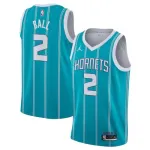 Charlotte Hornets Lamelo Ball #2 Jordan Green 20/21 Swingman Jersey-Association Edition para homem