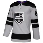 Men’s Los Angeles Kings adidas Gray Alternate Premium Custom Jersey