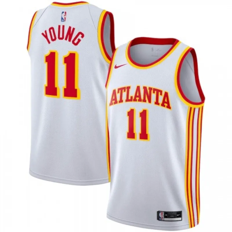 Maglia Swingman Atlanta Hawks Trae Young #11 Bianco 2020/21 Uomo - Edizione Associazione