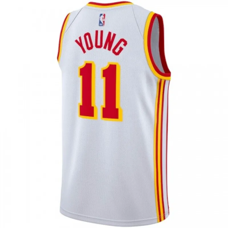 Maglia Swingman Atlanta Hawks Trae Young #11 Bianco 2020/21 Uomo - Edizione Associazione