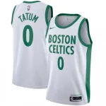 Boston Celtics Jayson Tatum #0 herenshirt (wit, 2020/21) Swingman-spelershirt – City Edition Men's Boston Celtics Jayson Tatum #0 White 2020/21 Swingman Player Jersey - City Edition