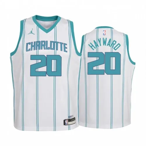 Men's Charlotte Hornets Hayward #20 White 20/21 Swingman Jersey - Association Edition