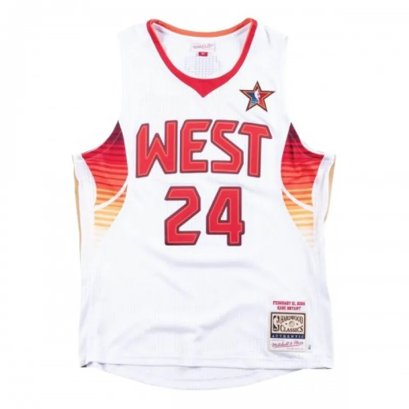 All-Star West 2009 Kobe Bryant #24 wit Hardwood Classics-shirt voor heren