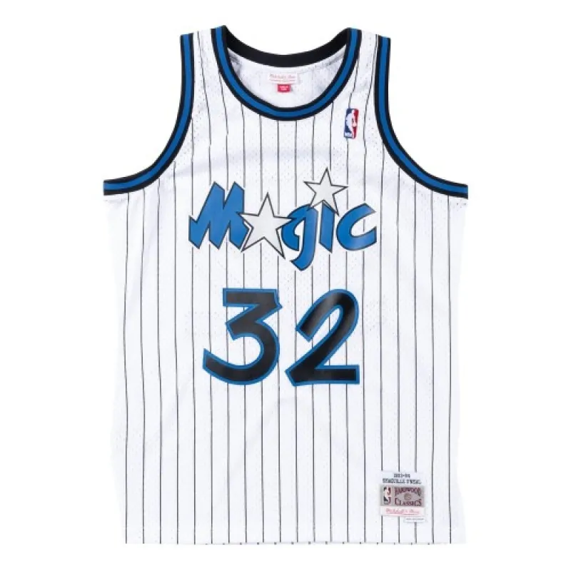 Men’s Orlando Magic Shaquille O’Neal #32 Throwback White 93-94 Hardwood Classics Jersey