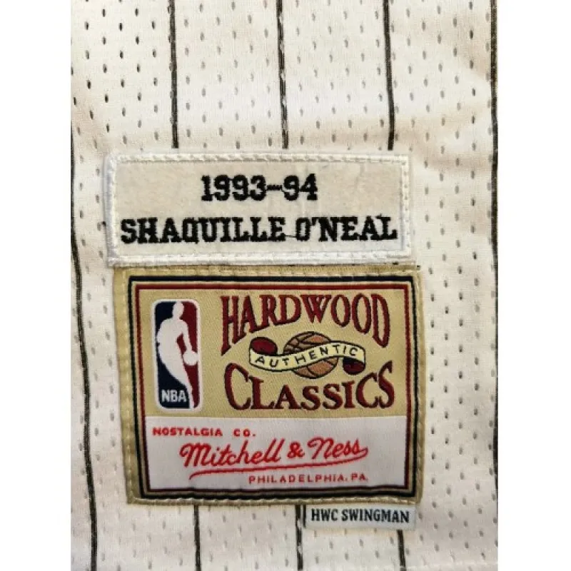 Men’s Orlando Magic Shaquille O’Neal #32 Throwback White 93-94 Hardwood Classics Jersey