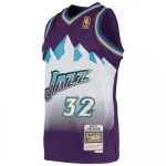 Men’s Utah Jazz Karl Malone #32 Throwback Purple 91-92 Hardwood Classics Jersey