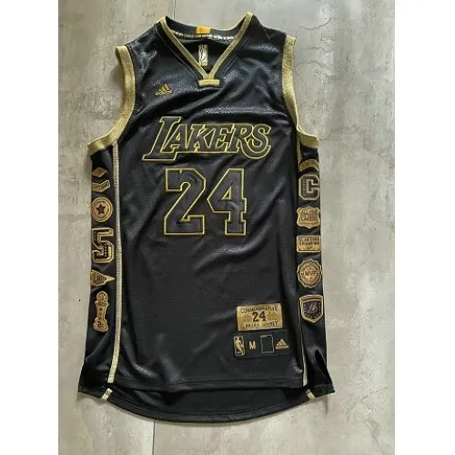 Maillot commémoratif « Career Achievement » noir #24 de Kobe Bryant des Lakers de Los Angeles pour homme
