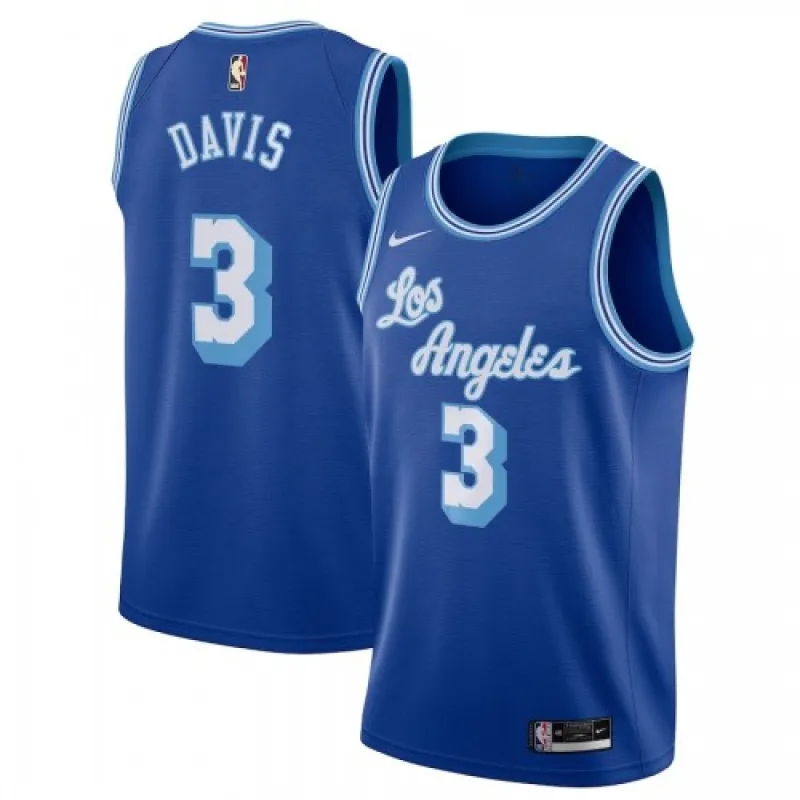 Men’s Los Angeles Lakers Anthony Davis #3 Nike Blue 20/21 Swingman Jersey – Classic Edition