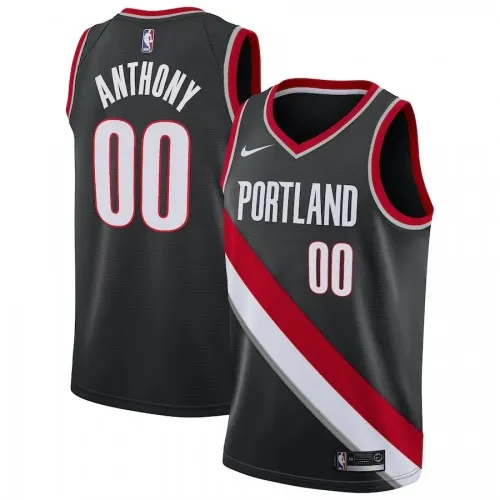 Männer Portland Trail Blazers Carmelo Anthony #00 Schwarz 2020/21 Swingman Jersey - Icon Edition