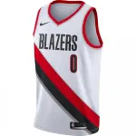 Herren Portland Trail Blazers Damian Lillard #0 Weiß Swingman Jersey - Verein Edition